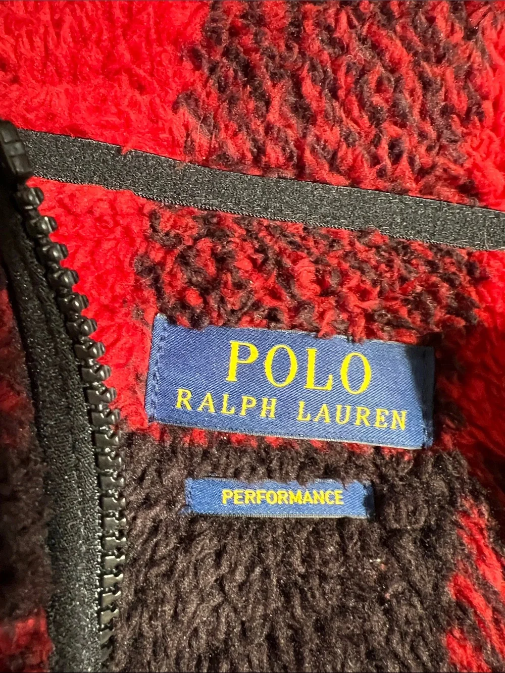 Polo Ralph Lauren Buffalo Plaid Sherpa Fleece Zip Hoodie